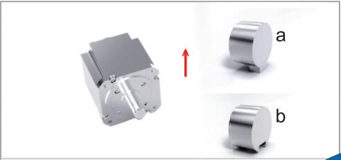 取下伺服马达轴上的键，安装平衡键