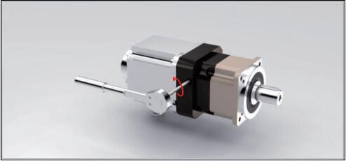 用扳手将锁紧环上的螺丝锁紧